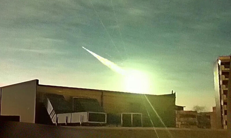 Kraftig bolide over Sverige