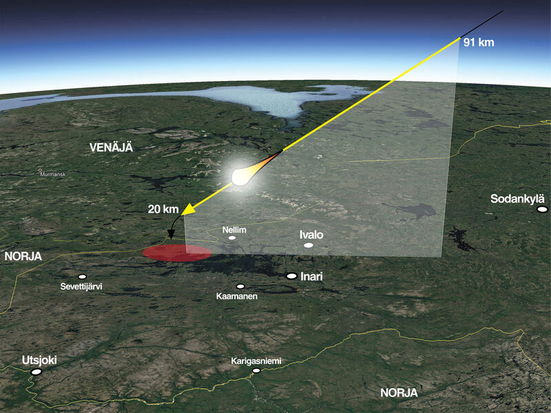 Meteoren 16. november falt i Finland