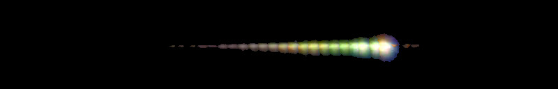 Processed fireball image