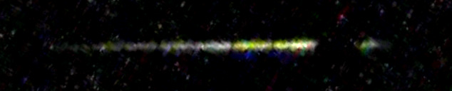 Processed fireball image