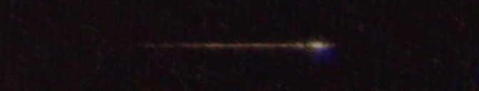 Unprocessed fireball image