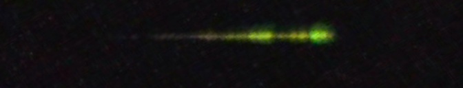 Unprocessed fireball image