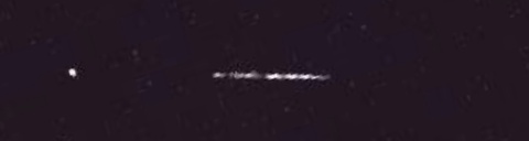 Unprocessed fireball image