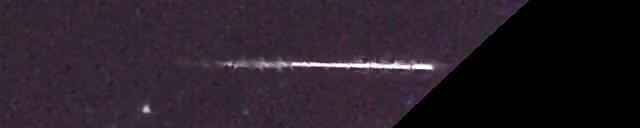 Unprocessed fireball image