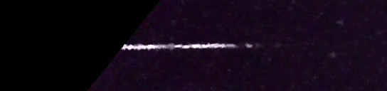 Unprocessed fireball image