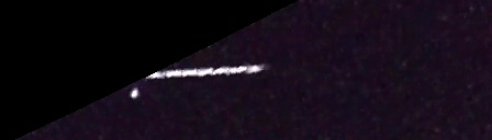 Unprocessed fireball image