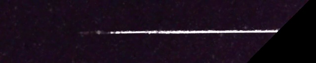 Unprocessed fireball image