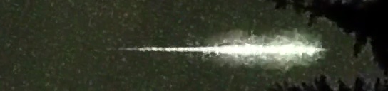 Unprocessed fireball image