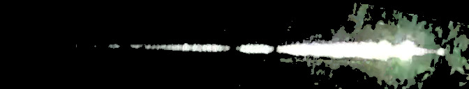 Processed fireball image