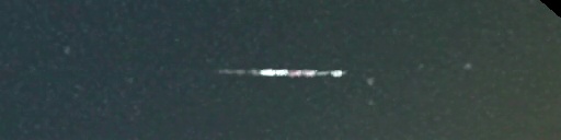 Unprocessed fireball image