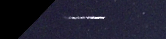 Unprocessed fireball image