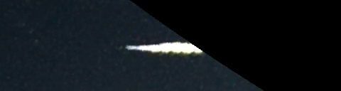 Unprocessed fireball image