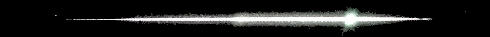 Processed fireball image