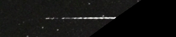Unprocessed fireball image
