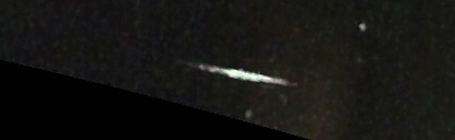 Unprocessed fireball image