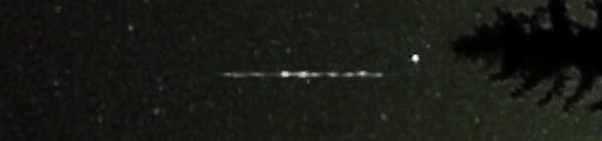 Unprocessed fireball image