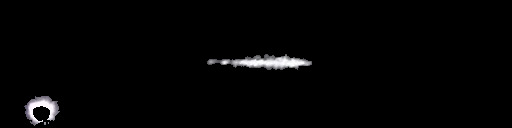 Processed fireball image