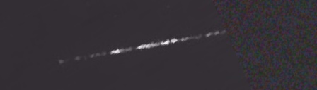 Unprocessed fireball image