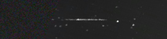 Unprocessed fireball image
