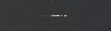 Unprocessed fireball image