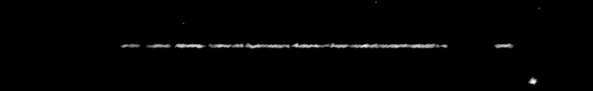 Processed fireball image