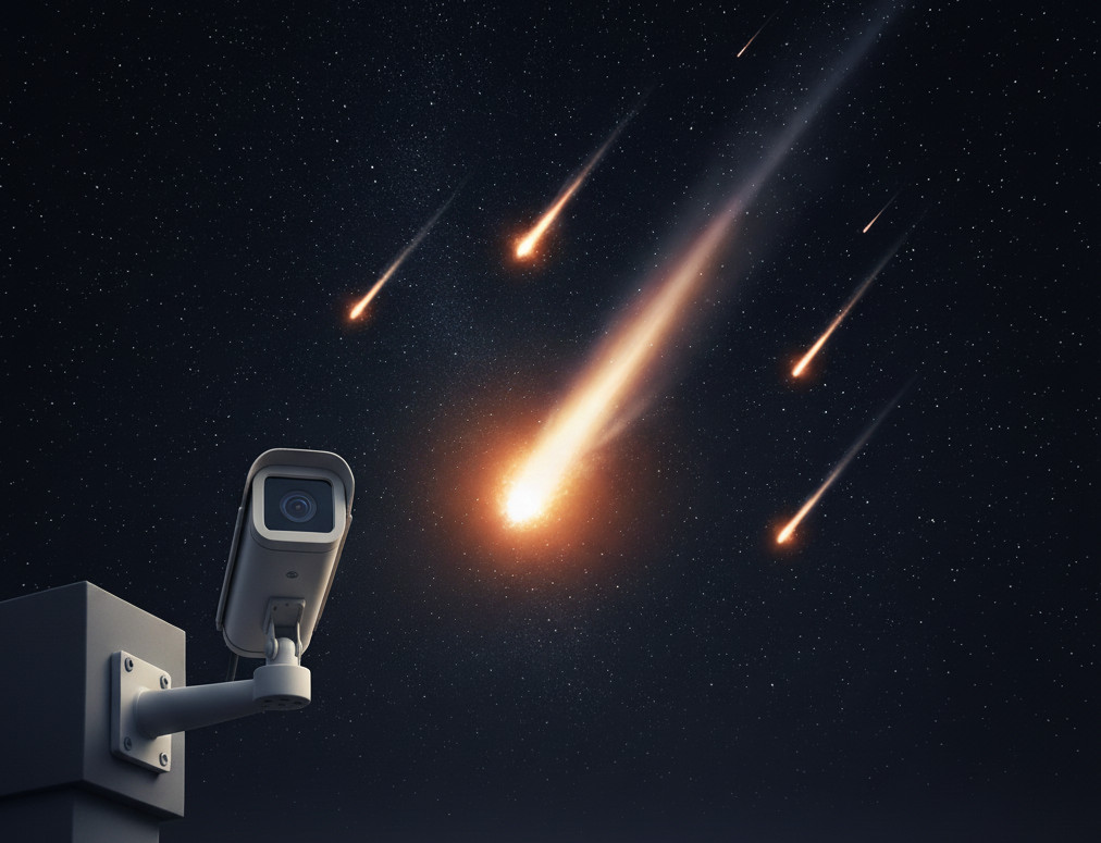 Illustrasjon av meteorkamera