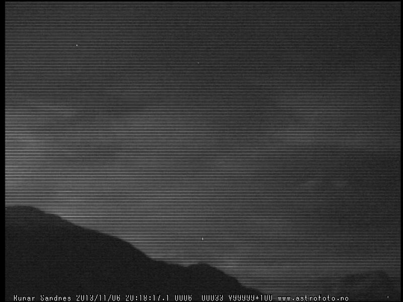 Bolide over Valdres 2013-11-06 20:18