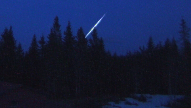 Bolide over midt-Sverige