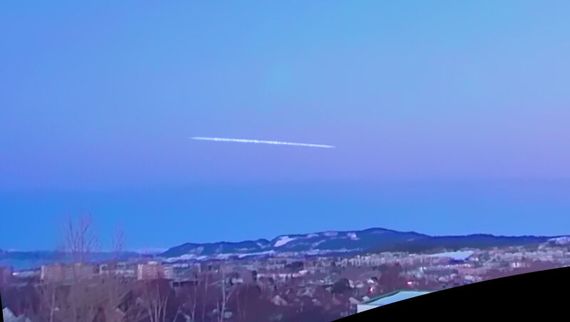 Bolide like etter solnedgang palmesøndag