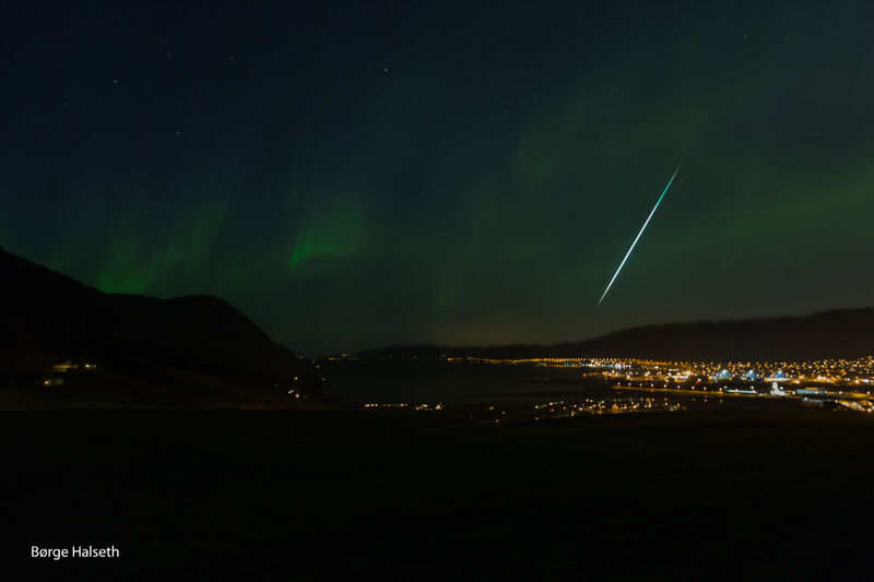Meteor sett over Trøndelag i natt