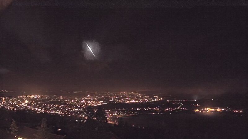 Ildkule over Skagerrak 8. november 23:51